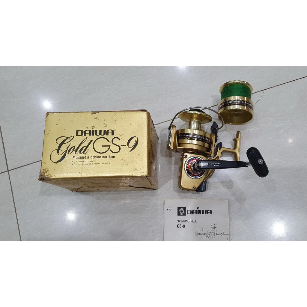 Reel Daiwa Gold GS 9 Vintage JAPAN Original Bekas