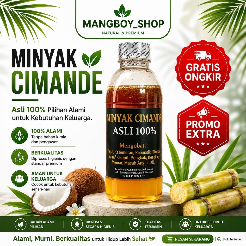 Minyak Urut Cimande 200 ml / Minyak Cimande / Minyak Cimande 100% Original