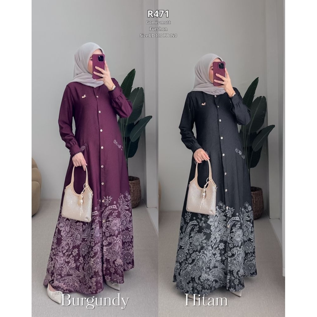 Ribyka R471 Gamis Furshan Printing