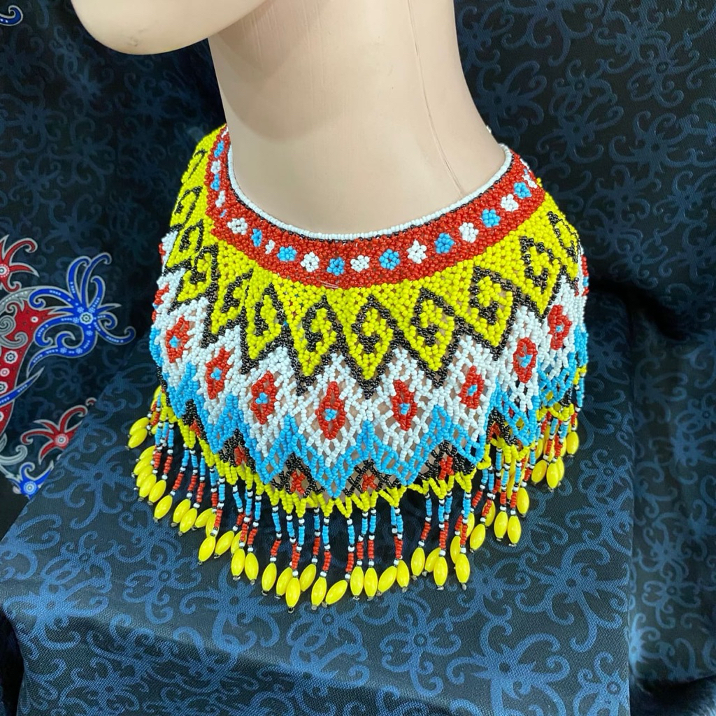 Teratai Dada Manik Dewasa // Aksesories Khas Dayak // Teratai Dada Dewasa Khas Dayak
