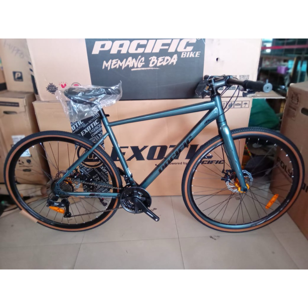 SEPEDA PACIFIC SPRINTER HX 2.0 9 speed - 700cc Flat Bar - Hybrid Roadbike