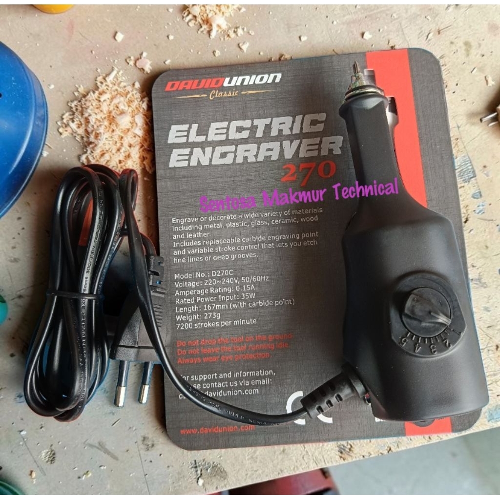DAVID UNION 270 Electric Engraver Alat Pen Pena Bor Ukir Grafir Listrik Multifungsi