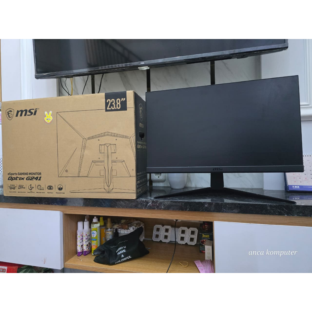 MONITOR 24 INCH G241 144hz MSI OPTIX eSPORT GAMING LED IPS FULL HD Frameless Design second like new
