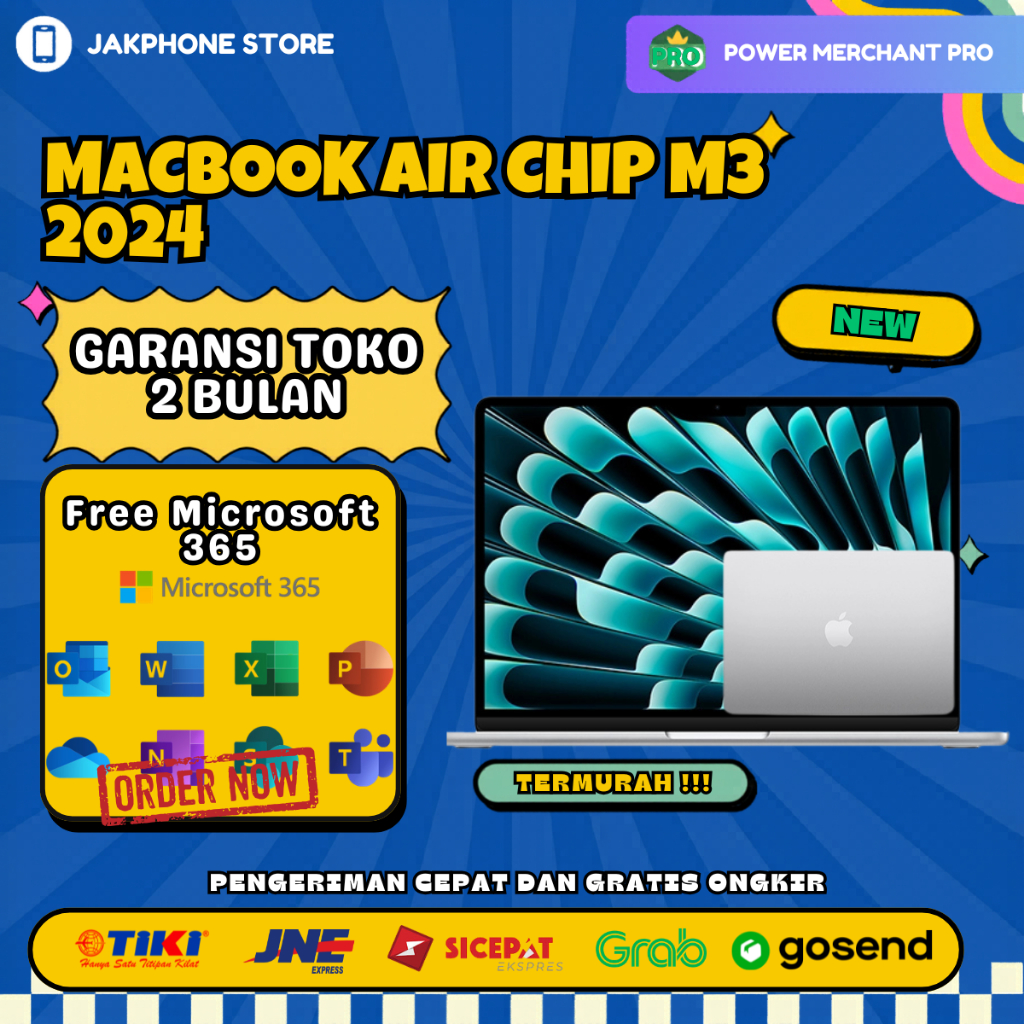 (SECOND) Macbook Air M3 RAM 8GB | 16GB Internal 256GB 512GB Good Condition