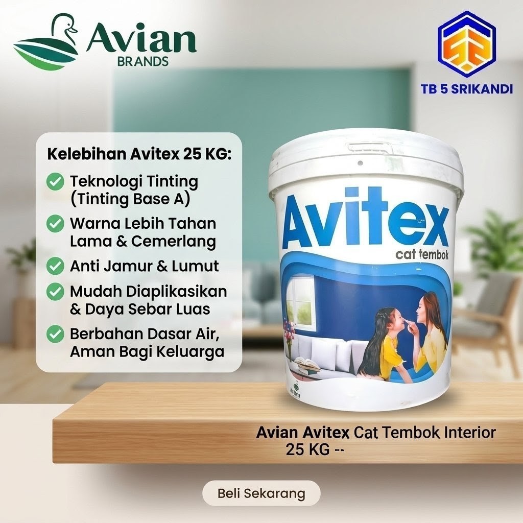 Cat Dinding / Cat Tembok Avitex 25 Kg