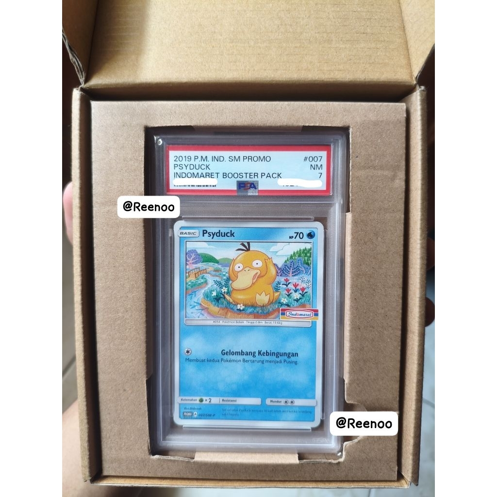Psyduck Promo Stamp Indomaret 2019 PSA 7 - 007/SM-P (POP 1)
