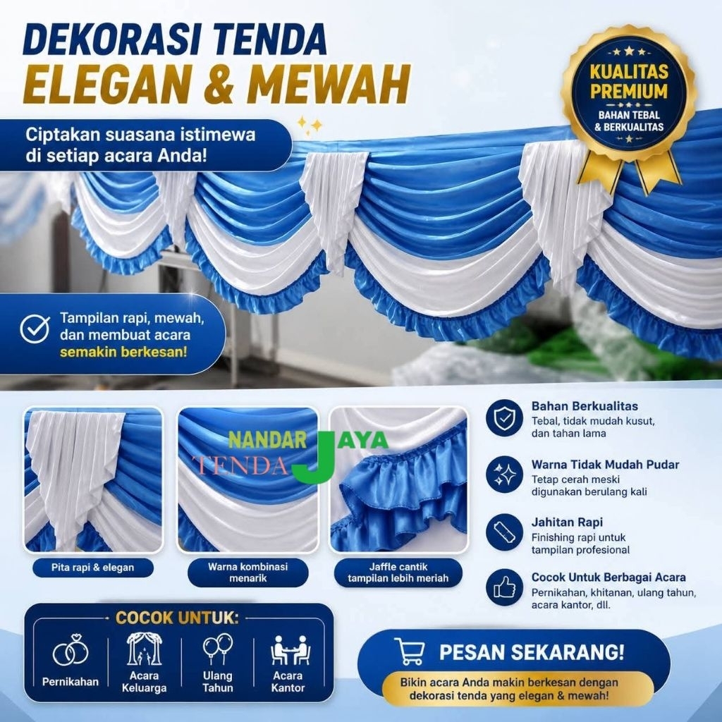 Rumbai tenda pesta rempel/poni tenda permeter