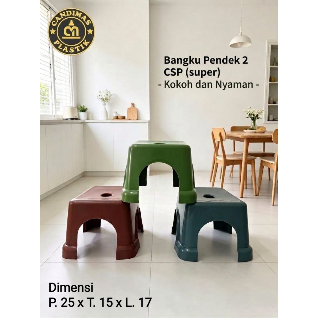 BANGKU PENDEK PLASTIK