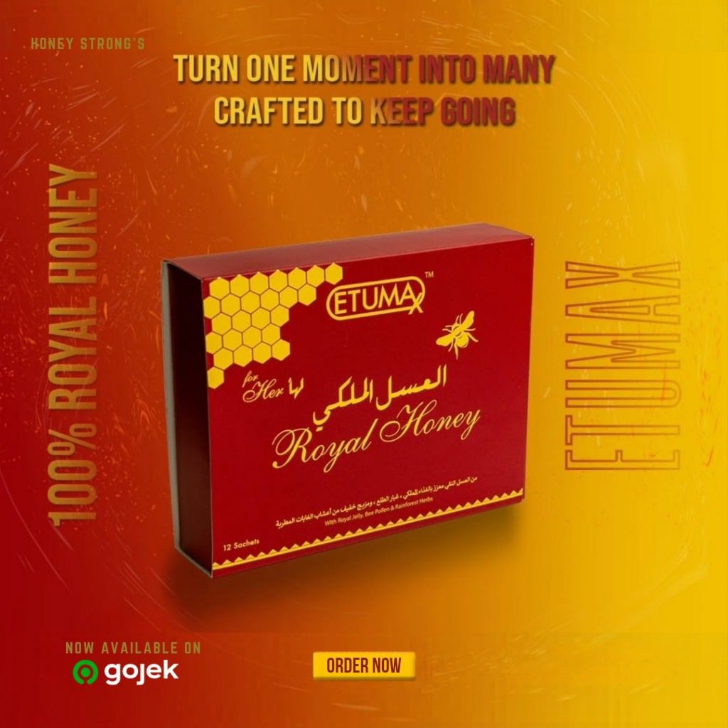 Etumax Royal Honey For Her (Untuk Wanita) Madu Malaysia Satu Box isi 12 Sachet 20g Dari Royal Honey 