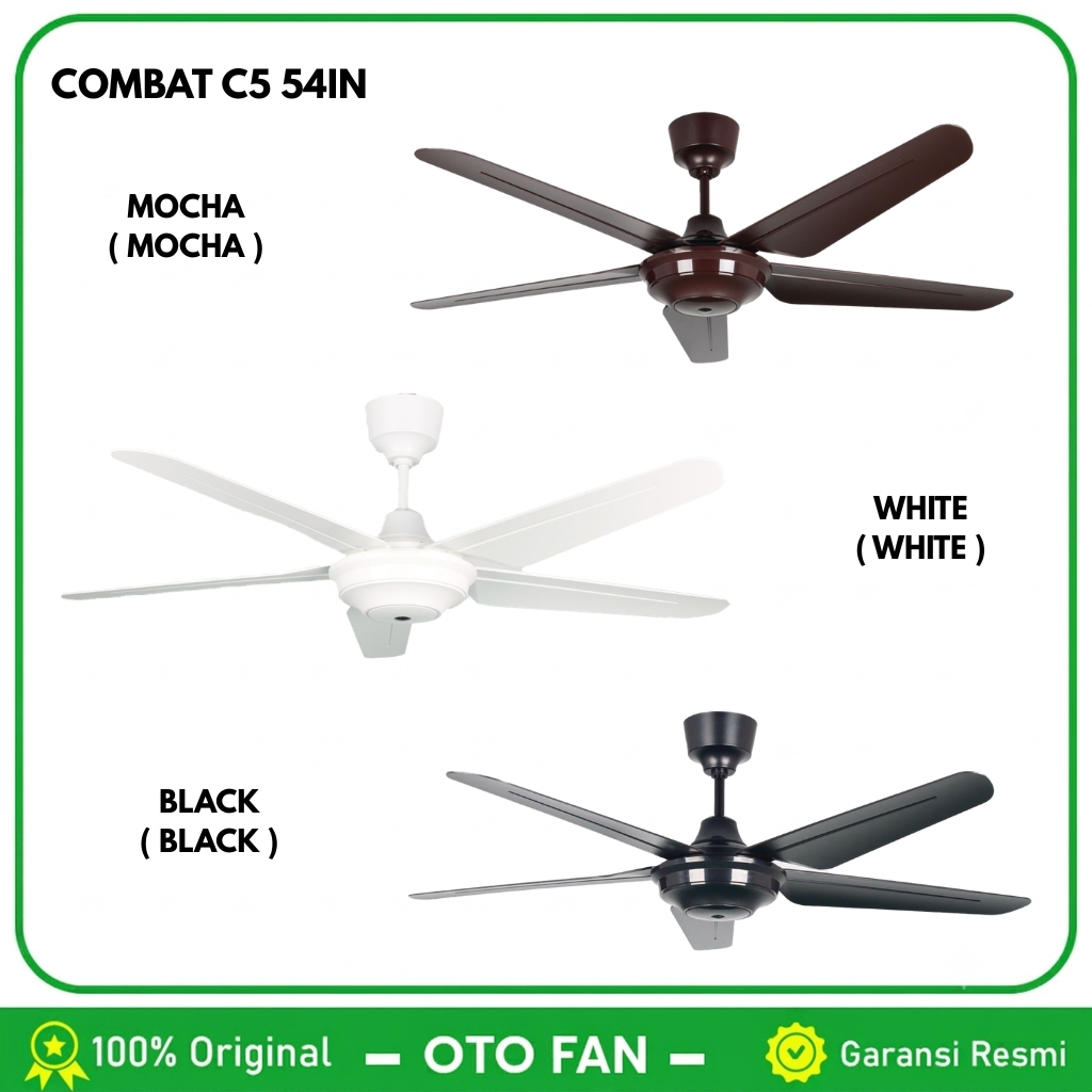 Kipas Angin Gantung Combat C5 Remote Control / Kipas Angin Platfon Dekorasi