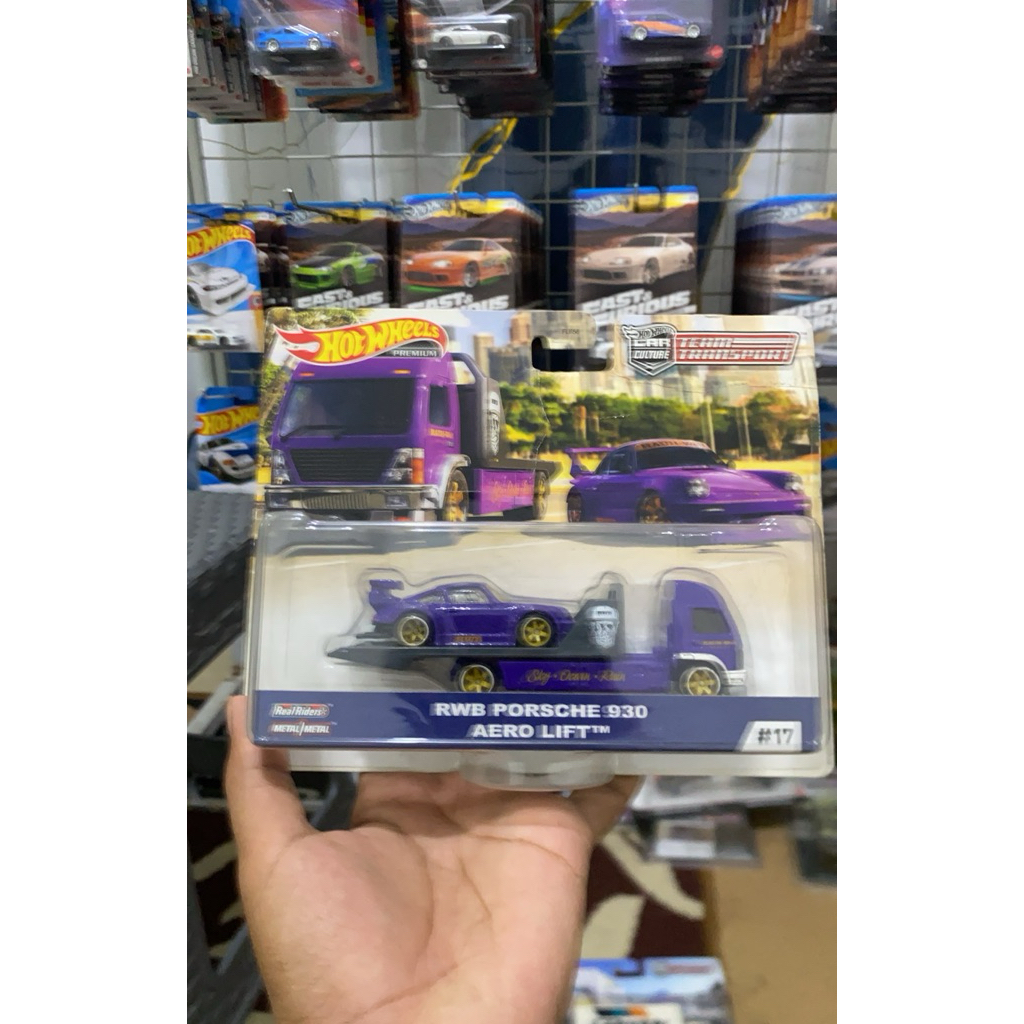 Hot wheels team transport Porsche RWB 930 aero lift