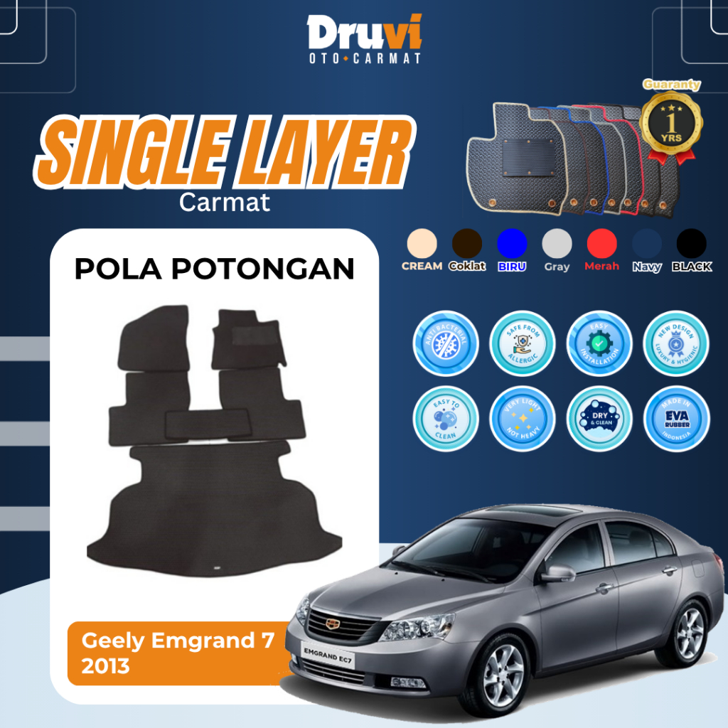 Druvi Karpet Mobil Carmat | Geely Emgrand 7 2013 | Eva Single Layer