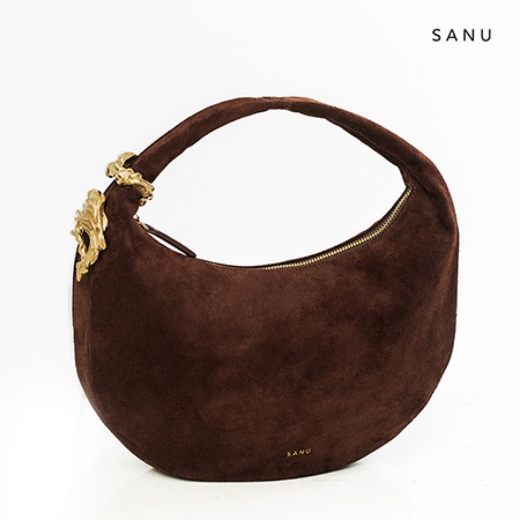 Sanu bag - danny hobo (small) - suede brown