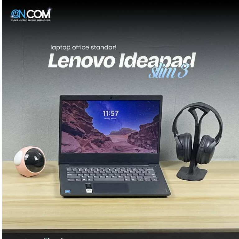 Lenovo Ideapad Slim 3/Intel Pentium Silver N5030/RAM 8 GB/SSD 512 GB/Garansi Toko 1 Bulan