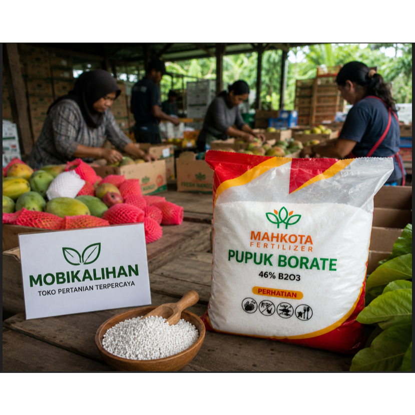 Promo Cod Pupuk Borate Mahkota 1Kg (Kemasan Pabrik) Tanaman Sawit Tanaman Sayur Tanaman Buah ><