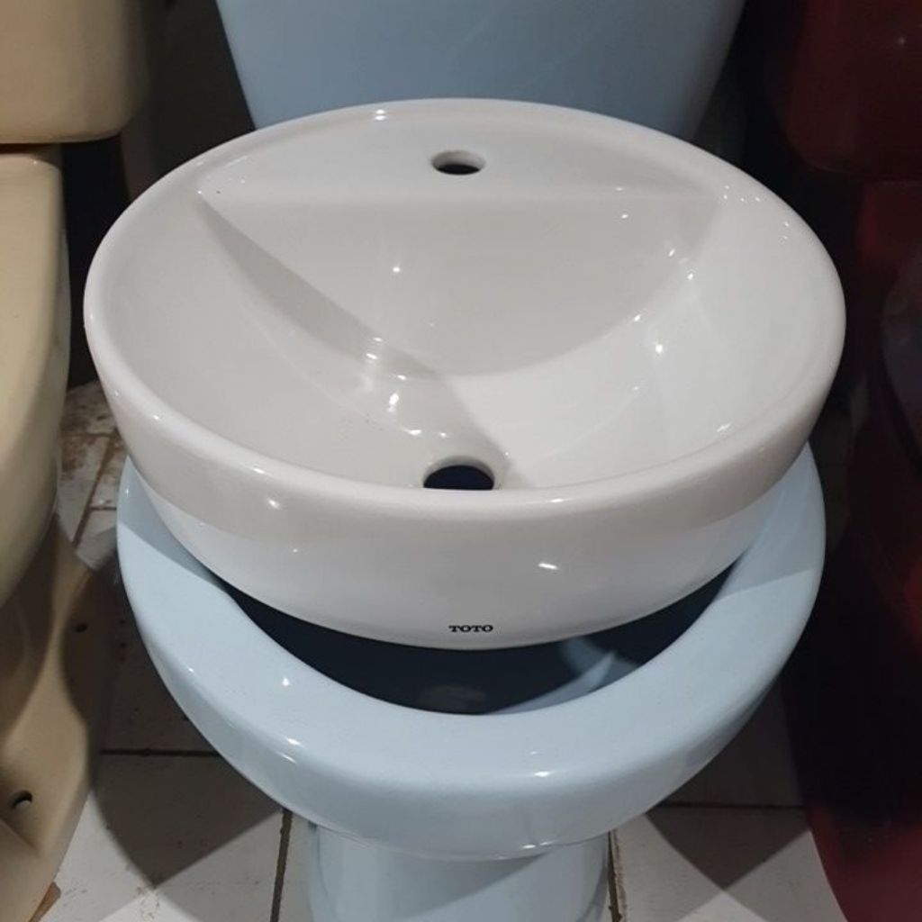 Wastafel TOTO L652D / Wastafel TOTO Cuci muka Bunder kecil Bodi Only