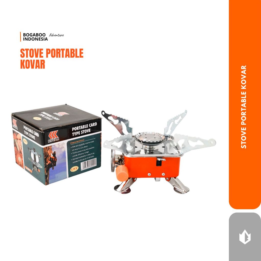 [COD]Kompor Kotak Kovar Portable - Kompor Hiking Camping Outdoor - Kompor Gas Berkemah Piknik Gunung