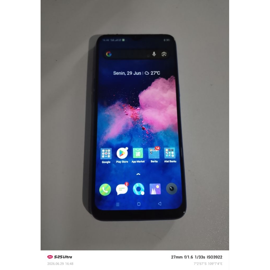 HP Realme 5 Ram 3/64gb siap pakai