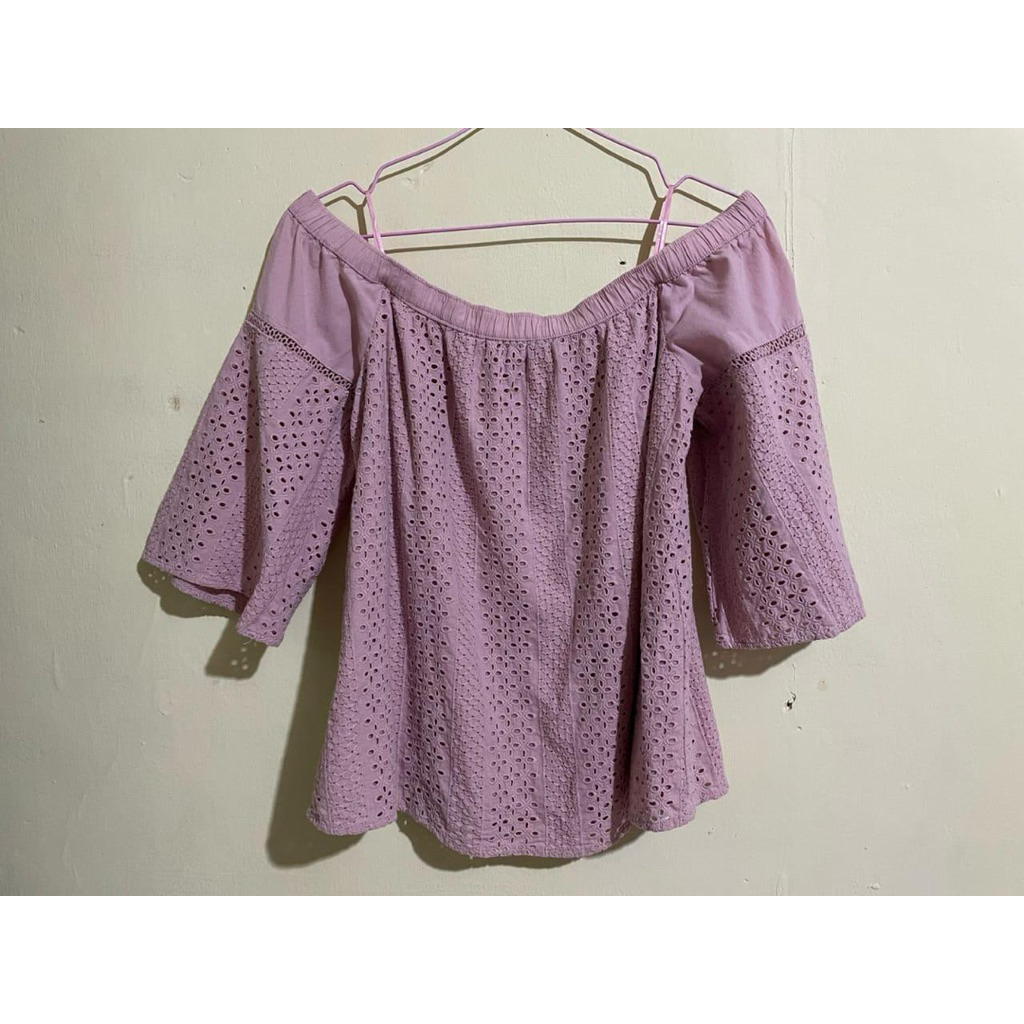 Abercrombie & Fitch Blouse Pink Sabrina Katbol Cantik
