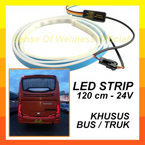 Lampu LED Strip Bagasi 120 CM 24V RGB 24 Volt MOBIL 1.2M Tail Lamp Light Bus Truk