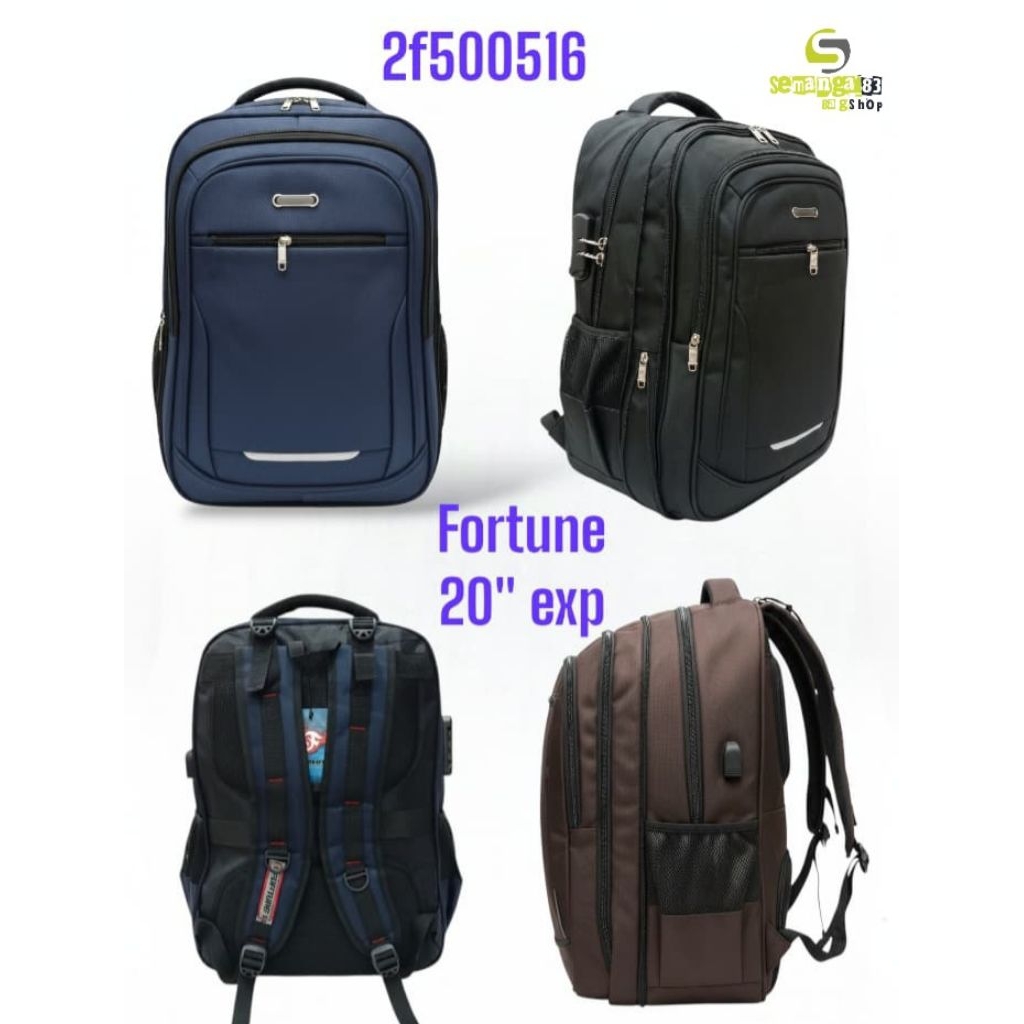 Tas Ransel Backpack  Fortune Original Ukuran Jumbo 20 Inch/Tinggi Tas 50 cm(Sekolah,Bekerja,Travelin