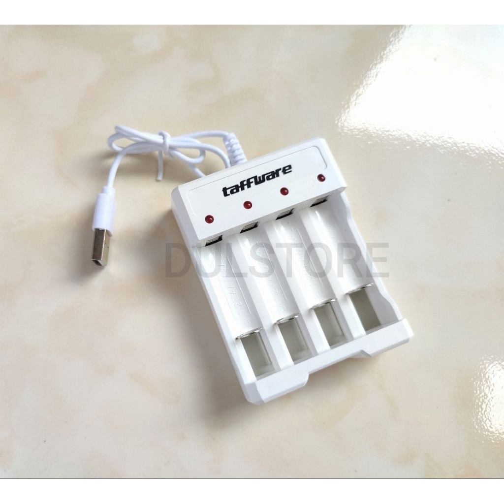 charger baterai 4 slot
