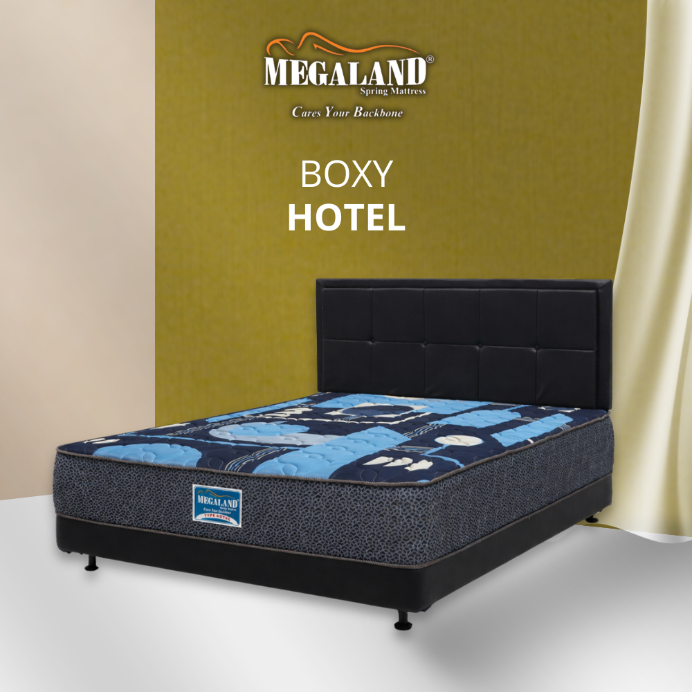 Springbed Megaland - Set Kasur Boxi/Boxy Hotel + Sandaran Kasur