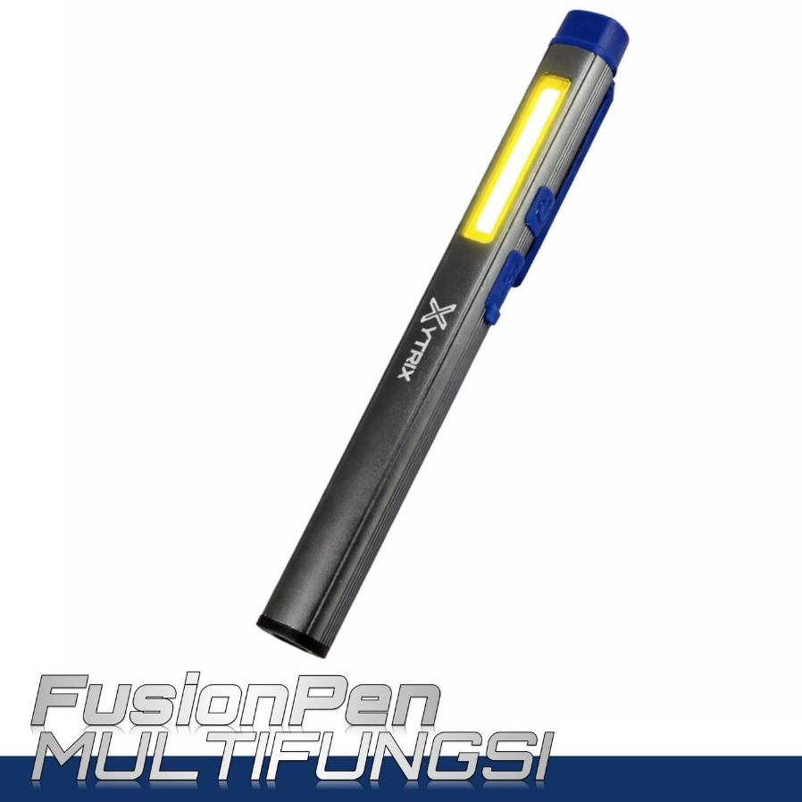 AOKI XYTRIX FusionPen Senter Multifungsi COB LED USB-C dengan UV / Laser Merah & Magnet - FusionPen-