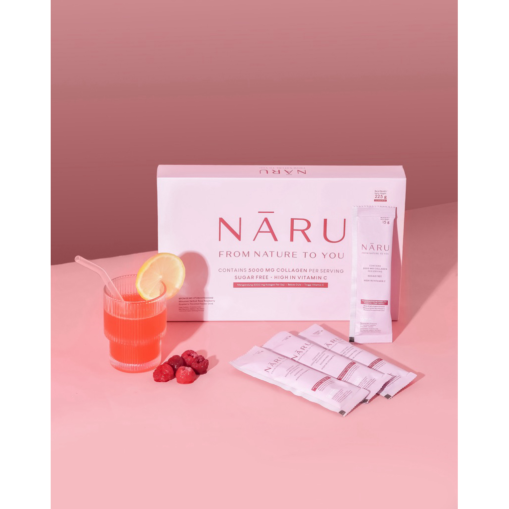 NĀRU Collagen Drink 5000mg Marine & Bovine Glutathione 350mg Astaxanthin