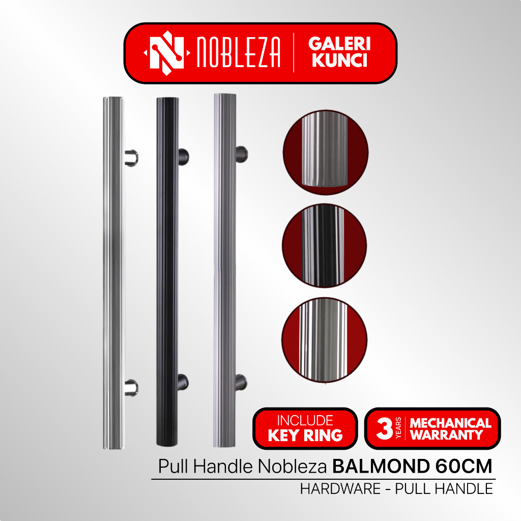 NOBLEZA Pull Handle / Handle Pintu Tarung Pintu Kupu Kupu Ukuran 60cm - BALMOND