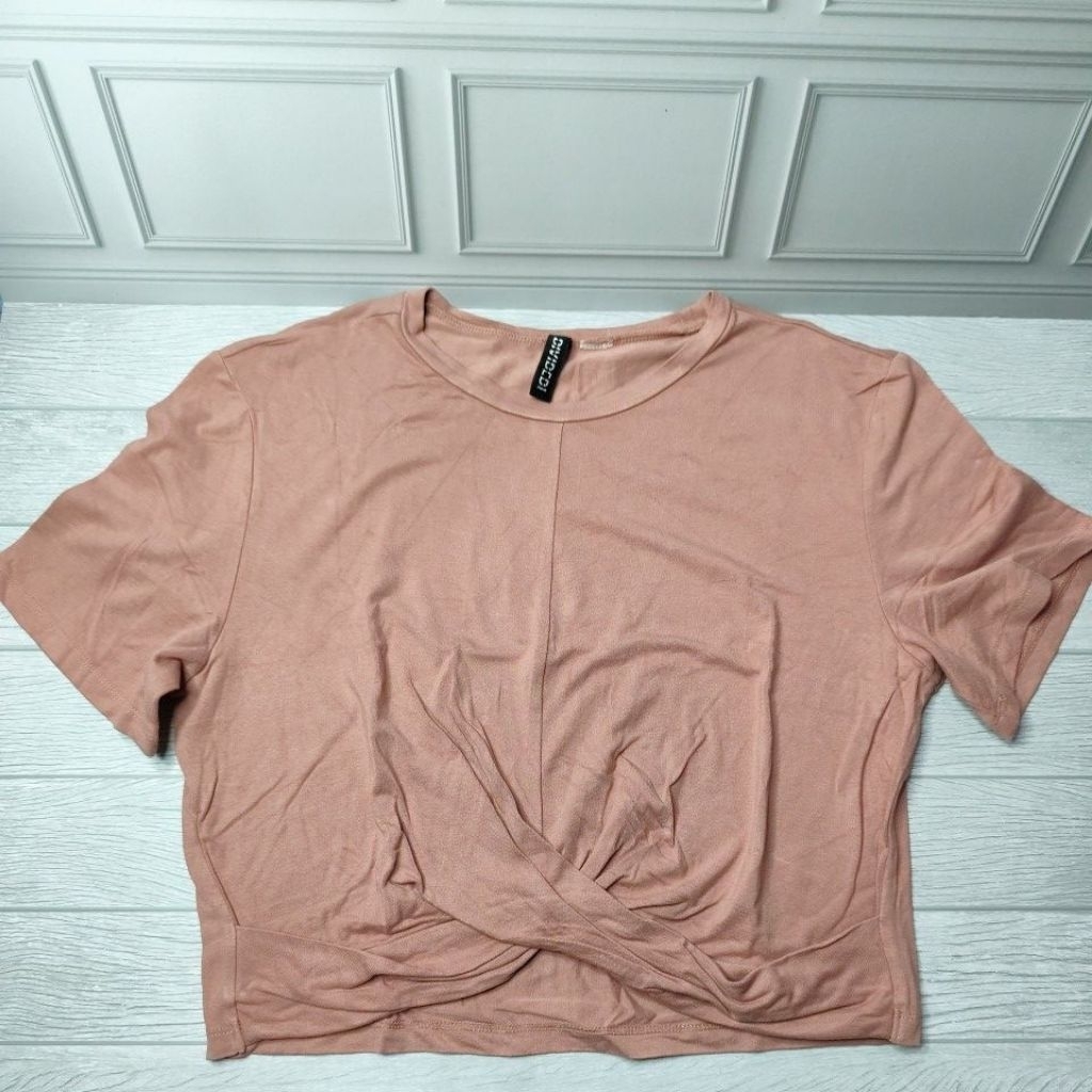 crop h&m pink crop pink crop hnm crop knot hnm atasan crop h&m