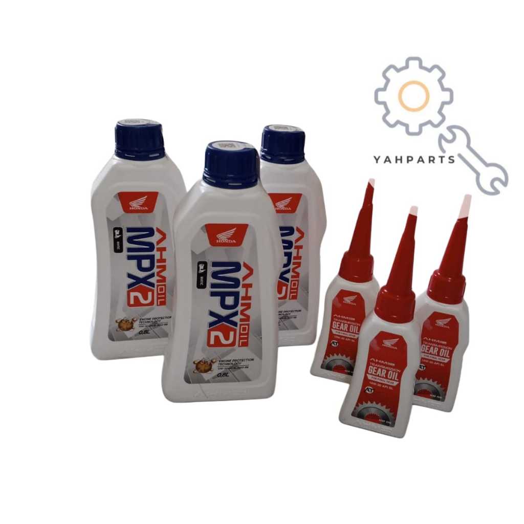 Grosir 3 Botol Paket Oli Mpx2 800ml + Oli Gardan Ahm Gear Oli Mesin Motor Matic