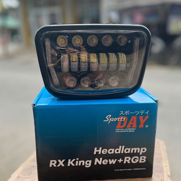 Lampu Depan Daymaker Lampu RX King Daymaker Kotak Set Batok Merk SportsDay
