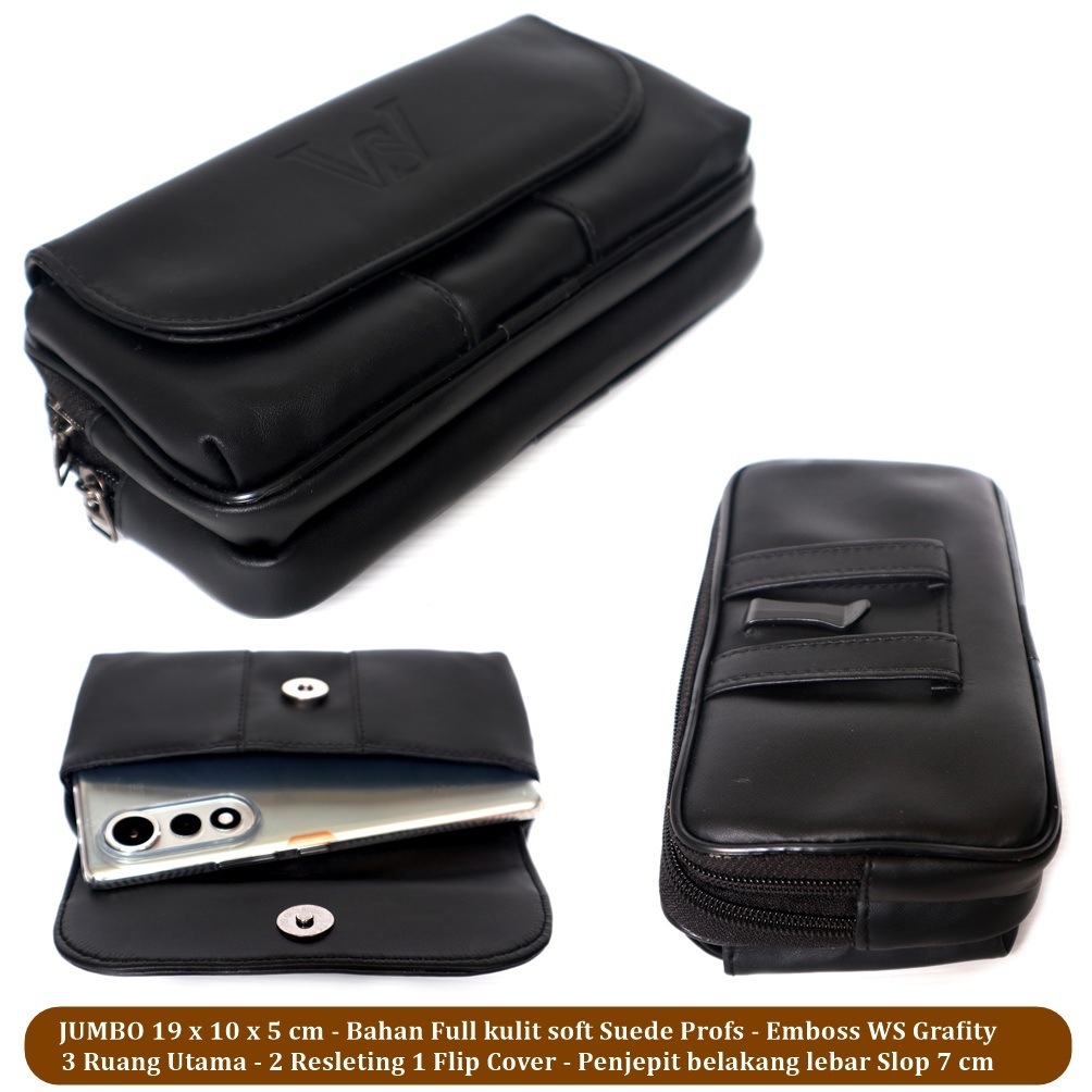 Tas Dompet ORIZON Pria Kulit Soft – Resleting Ganda Aman & Banyak Slot