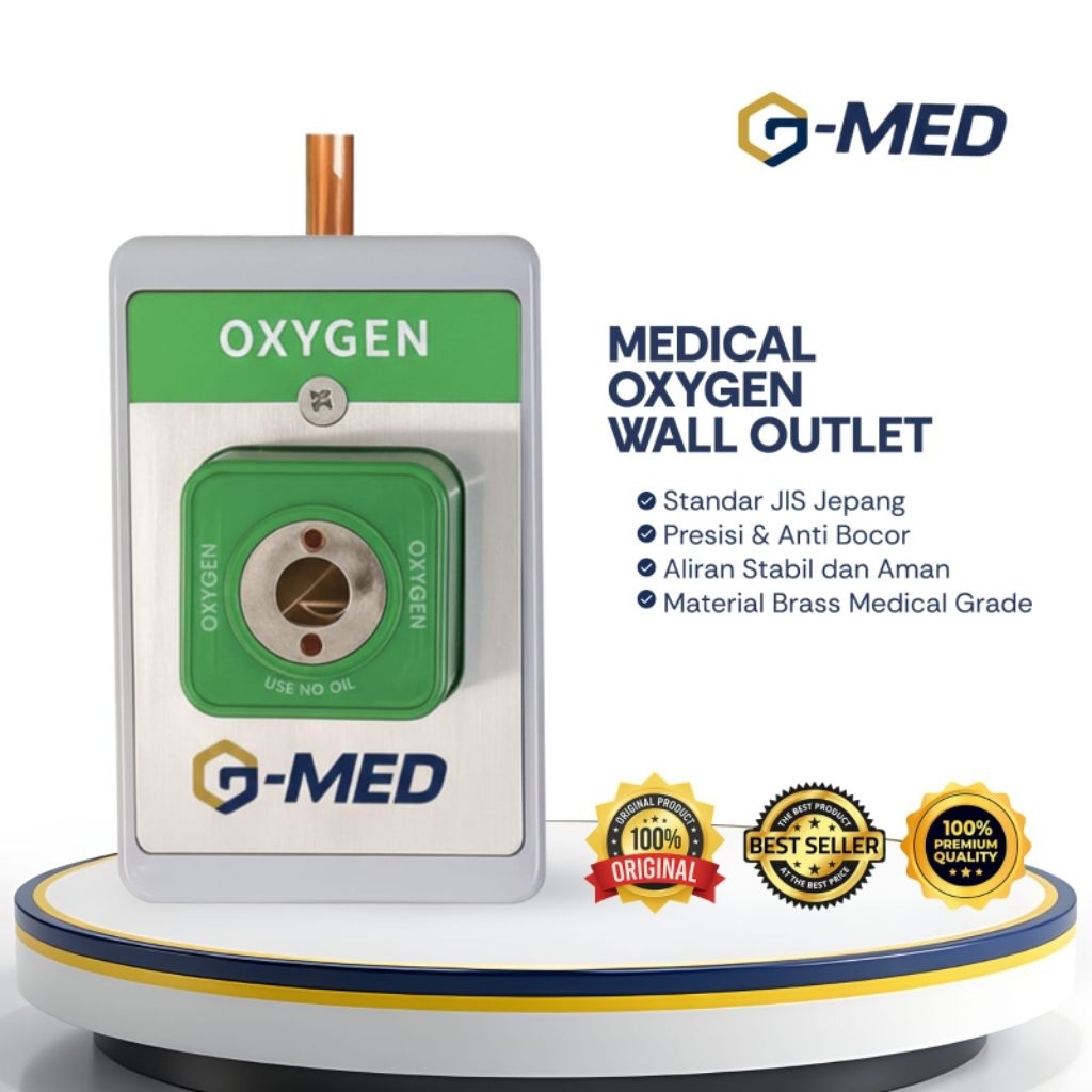 GMED Wall Outlet Oxygen Rumah Sakit, Klinik, Rawat Inap, OK , NICU, IGD Type Japan Industrial Standa