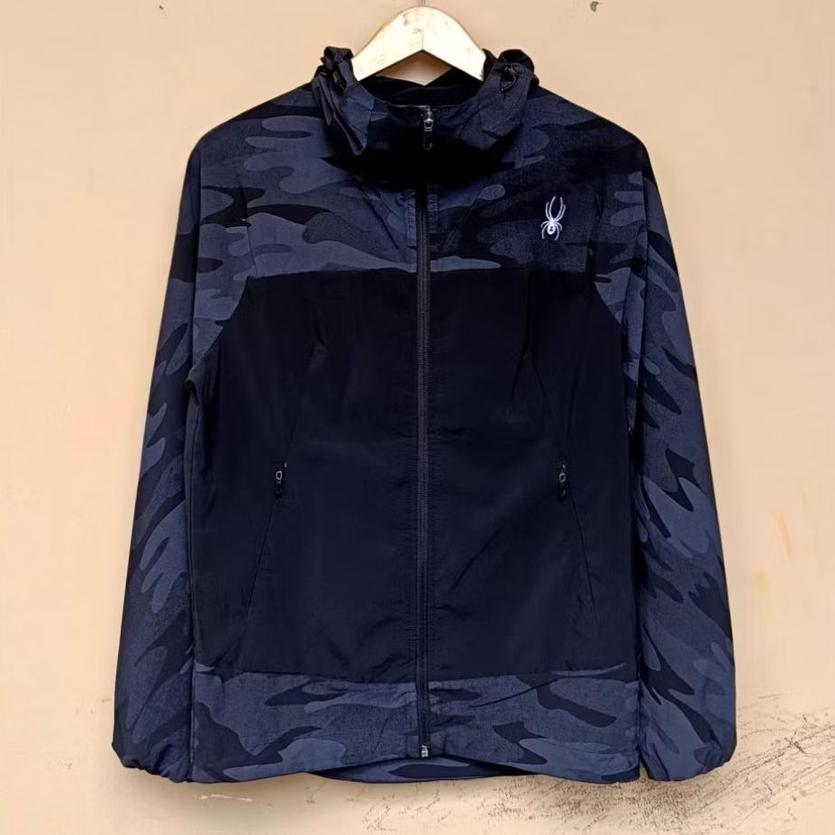 Jacket spyder softshell outdoor black camouflage