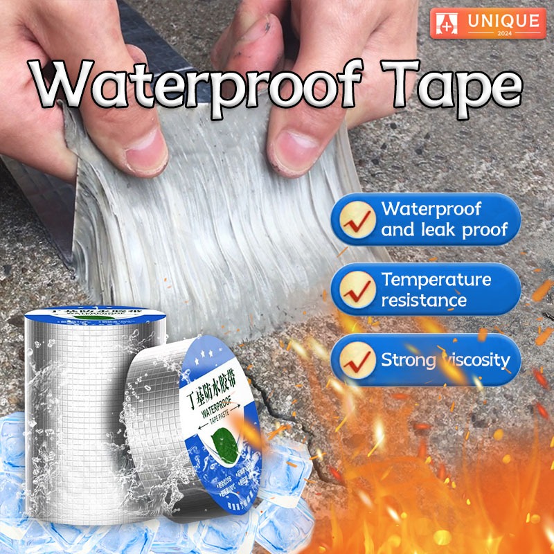 Butyl Waterproof Tape Aluminum Foil Tape Wall Crack Waterproof Super Fix Repair Adhesive Repair Tape