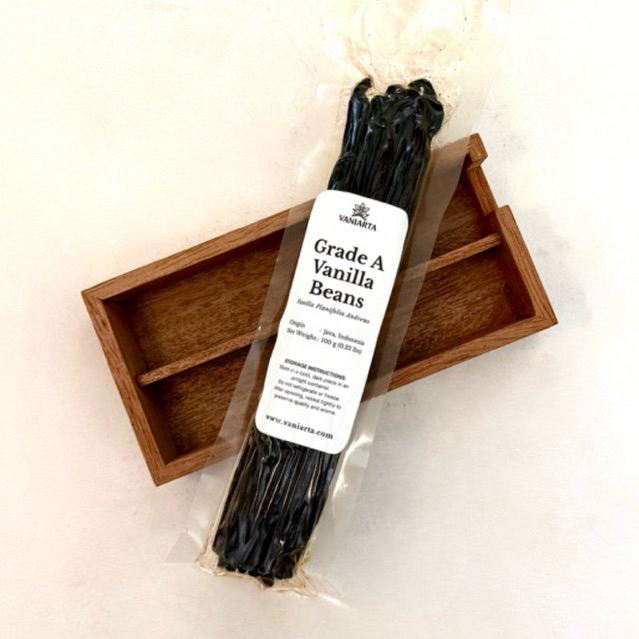 Vanilla Beans Grade Gourmet-Grade A Biji Vanili Asli Murni (Planifolia)