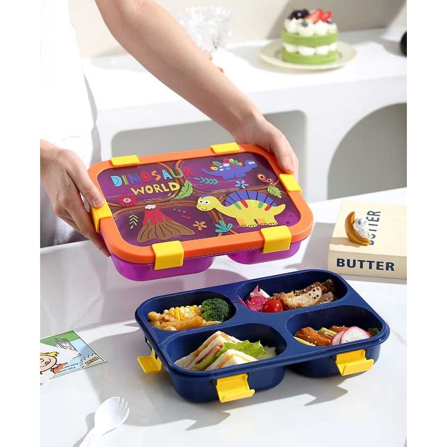 Lunchbox Plastik Sekat Anak SD | SMP | Misting Bekal