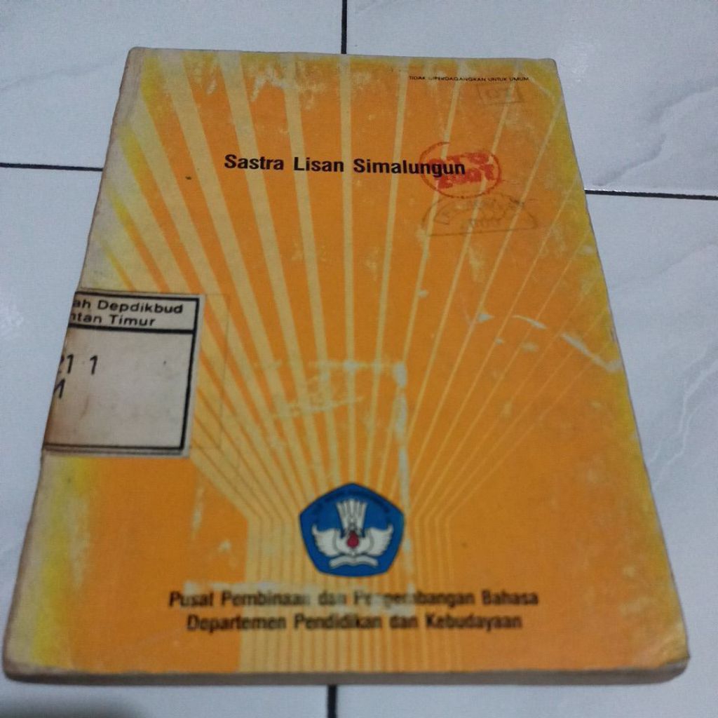 buku sastra lisan simalungun