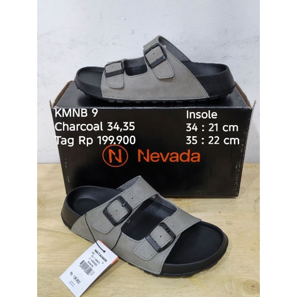 (Size 29-36) SENDAL SELOP ANAK LAKI NEVADA ORIGINAL