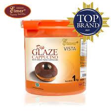 [METTA] pekanbaru/Cappucino Elmer Dip Glaze 1 Kg - Saus Manis Topping Donat, Mengkilap & Menarik
