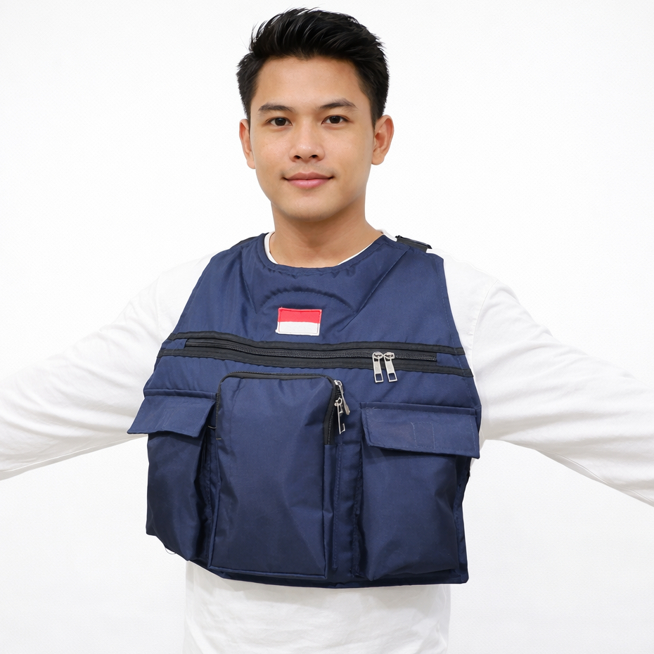 Rompi tas Dada Cargo NAVY kantong banyak