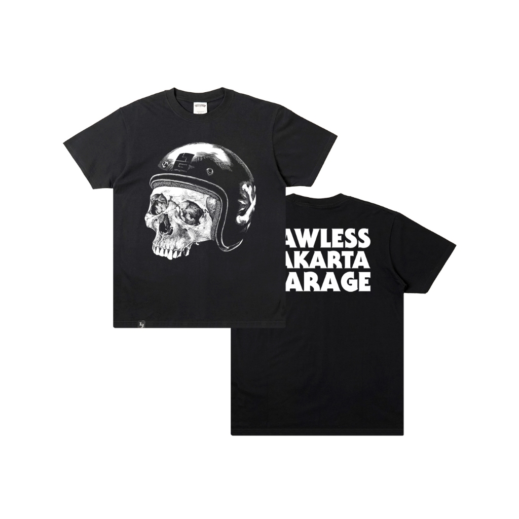 Lawless Jakarta Garage - Garage Skull T-shirt - Black