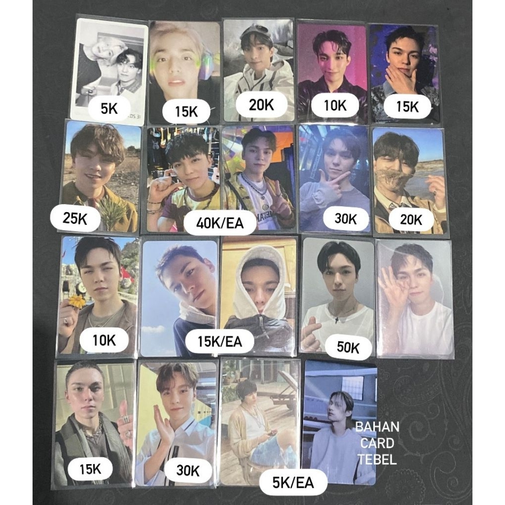 CLEARANCE SALE PC PHOTOCARD SEVENTEEN OFFICIAL MOSTLY VERNON SCOUPS DK DOKYEOM JUN HOSHI MINGYU WONW