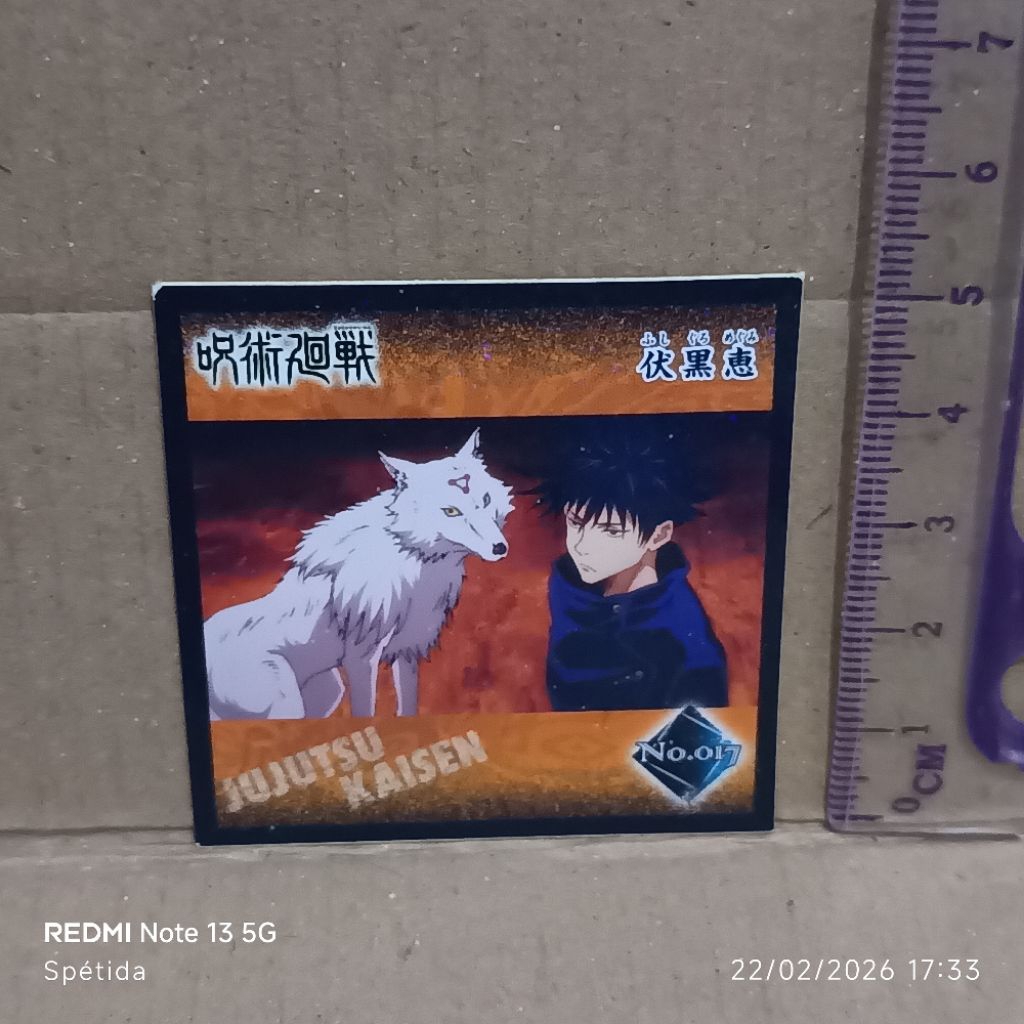 Megumi Fushiguro & Divine Dog: Kon Official Mini Sticker Jujutsu Kaisen no.017