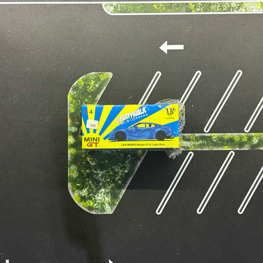 MINIGT NISSAN SKYLINE GTR R35 LBWK LIGHT BLUE NO 3
