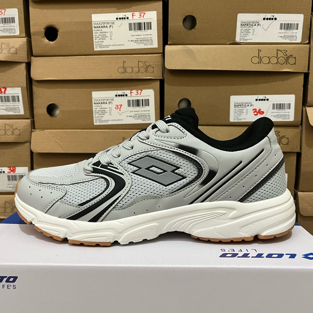 Sepatu Lotto Easley Running Shoes Original - Grey