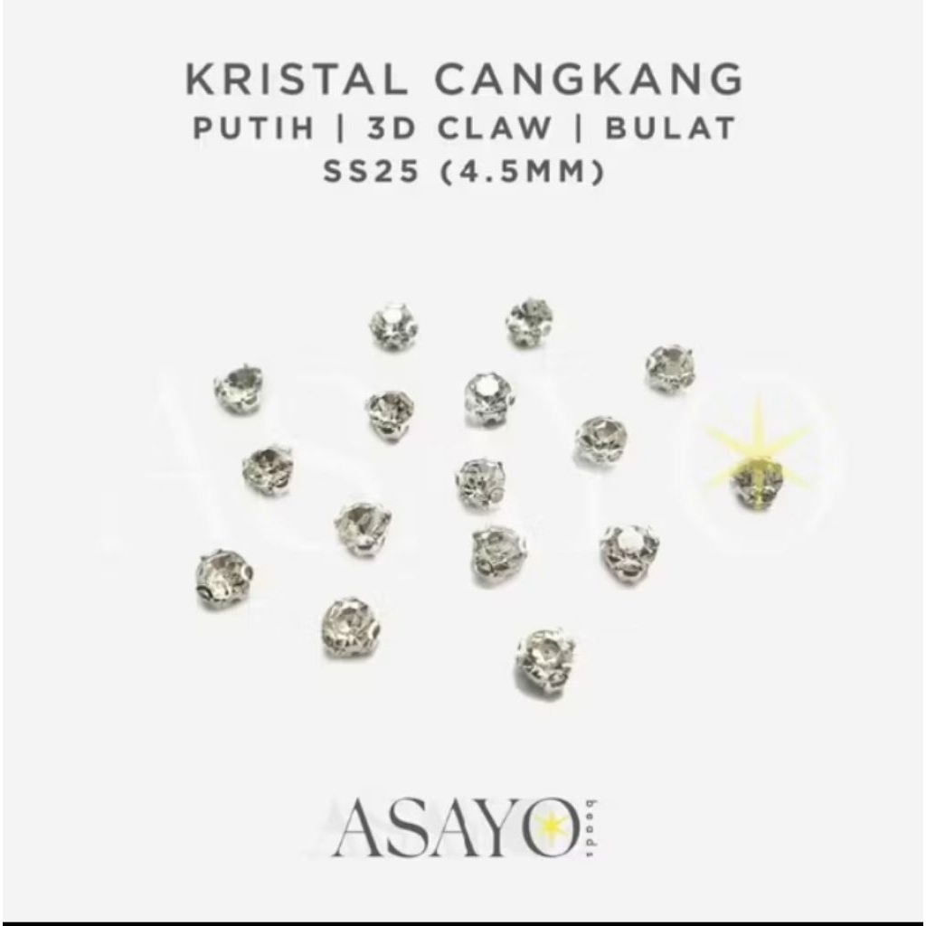 Manik Payet Tempel/Jahit Cangkang Ss25 isi 20Butir