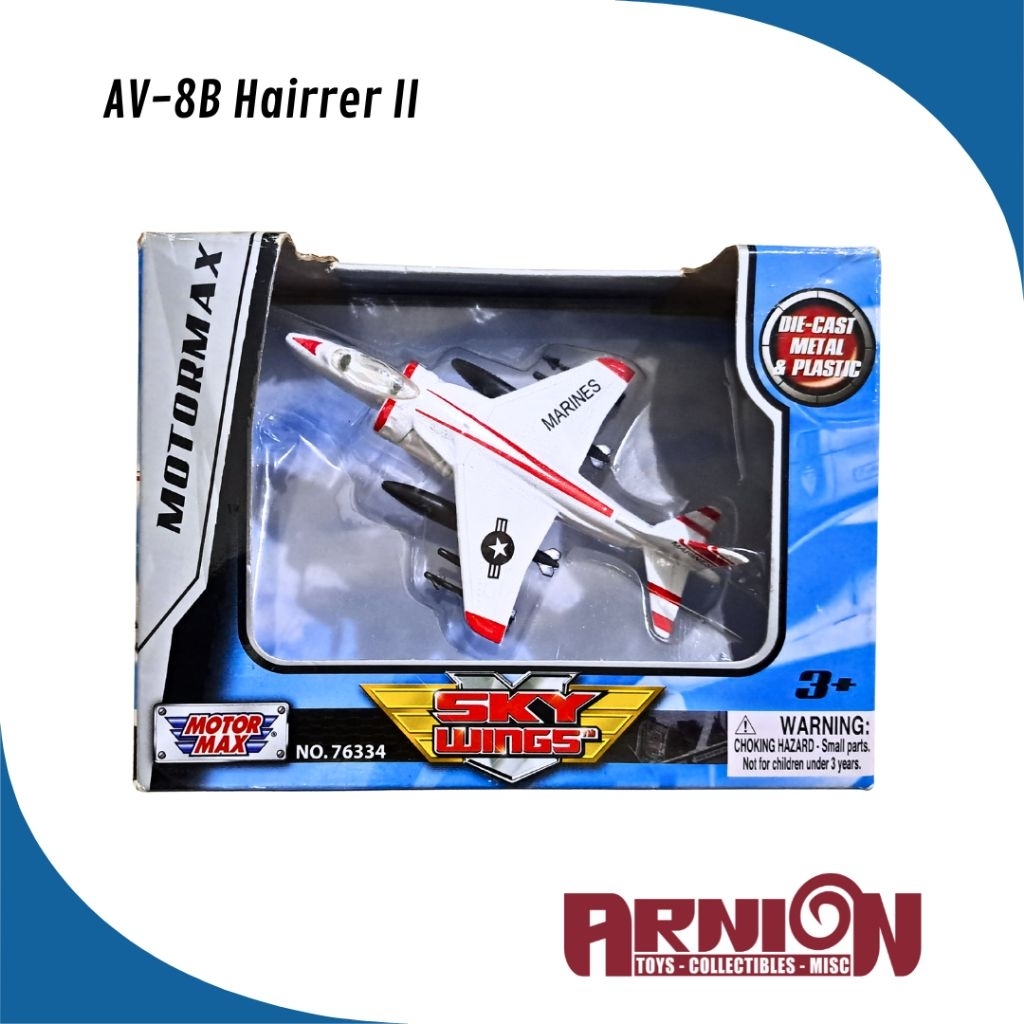 Diecast Motormax Sky Wings - AV-8B Harrier II
